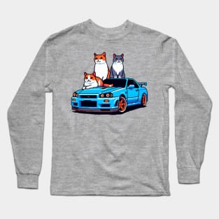 Gtr Skyline R34 Cat Long Sleeve T-Shirt